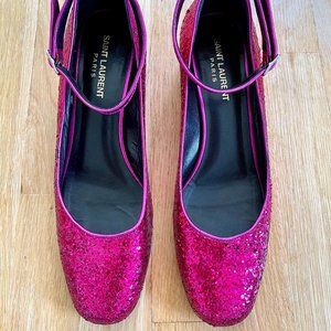 Saint Laurent YSL Galaxi Glitter Pumps